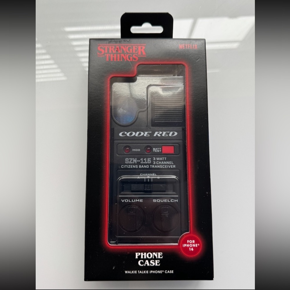 Black Phone Case for iPhone 17 stranger things